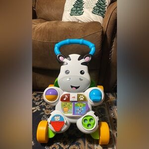 Zebra walk along toy
